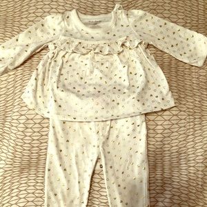 12 Month Pant and Long Sleeve Onesie Set